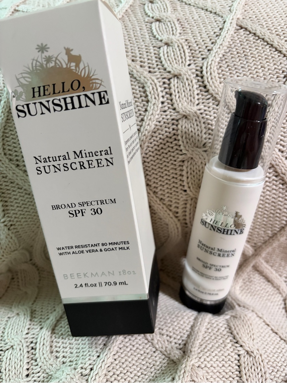 Beekman 1802 Hello, Sunshine Natural Mineral Sunscreen SPF 30 - White